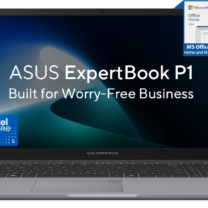 ASUS ExpertBook P1 (i5 14th Gen) with 1 Yr ADP Intel Core 5 210H - (16 GB/512 GB SSD/Windows 11 Home) P1503CVA-S72222WS Laptop (15.6 Inch, Misty Grey, 1.65 kg, With MS Office)